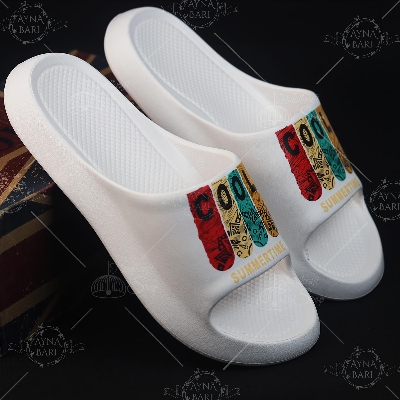 Picture of New Classic Fashionable VOYAGE | CooL | Summer Time  Slide Slippers for Boys and Girls | Designer Slipper Shoe | Slides for man | Slides for girls | Painted Slides | Yeezy Slide | House Slipper | Room Slipper | Unisex shoe Slides | Handicraft Shop
