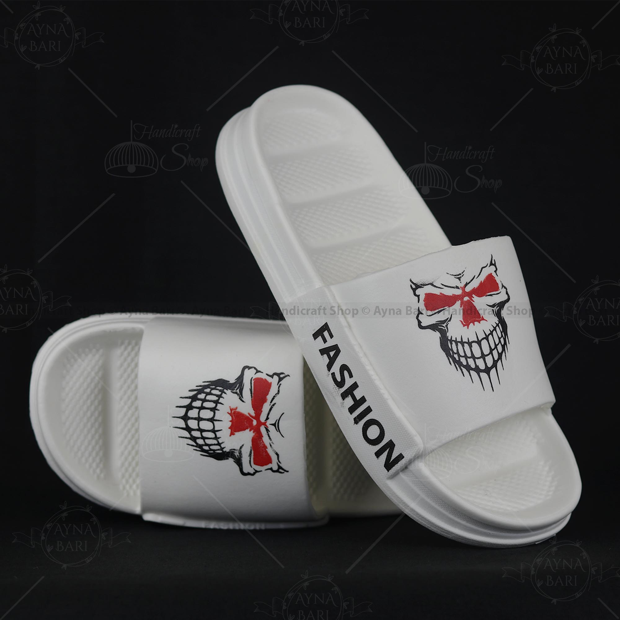 Picture of New Classic Fashionable VOYAGE | Color Punch | Summer Time  Slide Slippers for Boys and Girls | Designer Slipper Shoe | Slides for man | Slides for girls | Painted Slides | Yeezy Slide | House Slipper | Room Slipper | Unisex shoe Slides | Handicraft Shop