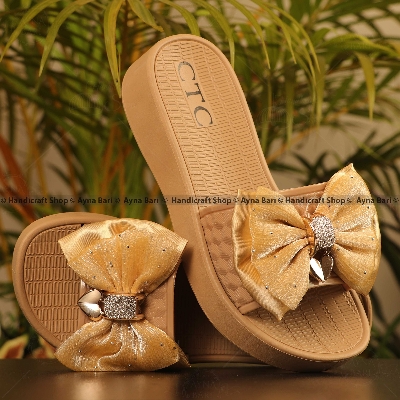 Picture of Women's Sandal Flat Heel Women Sandals Shoes 2320 & 2310 Girls shoe  Girls Sandal  Bow Style  Girls Slipper Slides Chains sandal for girls  Handicraft Shop - Shoe For Women