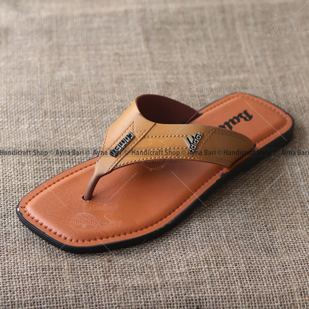 Picture of Toe-Post Sandal for Men  Slide slipper Anti Slippery sandal R-228 Panjabi shoe Chapple slipper