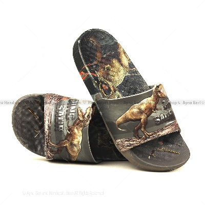 Picture of Slides for Man | DiNoSauR-YH-3288 | 3D painted Slides slipper for boys and girls.