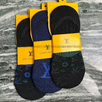 Picture of Premium Quality Loafer Socks With Non-Slip Silicon Patch | LOUIS VUITTON LV | BRANDED Socks Socks for Men Loafer Socks Winter Muja Premium Quality Loafer Socks With Non-Slip Silicon Patch Small Sock