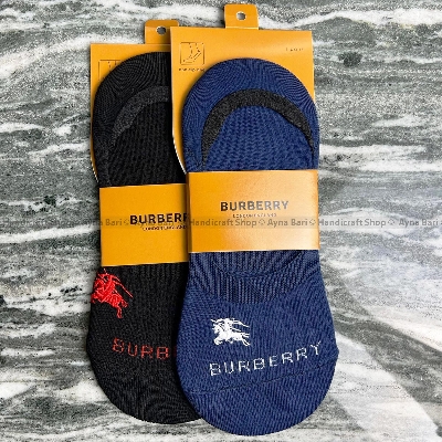 Picture of Premium Quality Loafer Socks With Non-Slip Silicon Patch | BURBERRY |  BRANDED Socks Socks for Men Loafer Socks Winter Muja Premium Quality Loafer Socks With Non-Slip Silicon Patch Small Sock