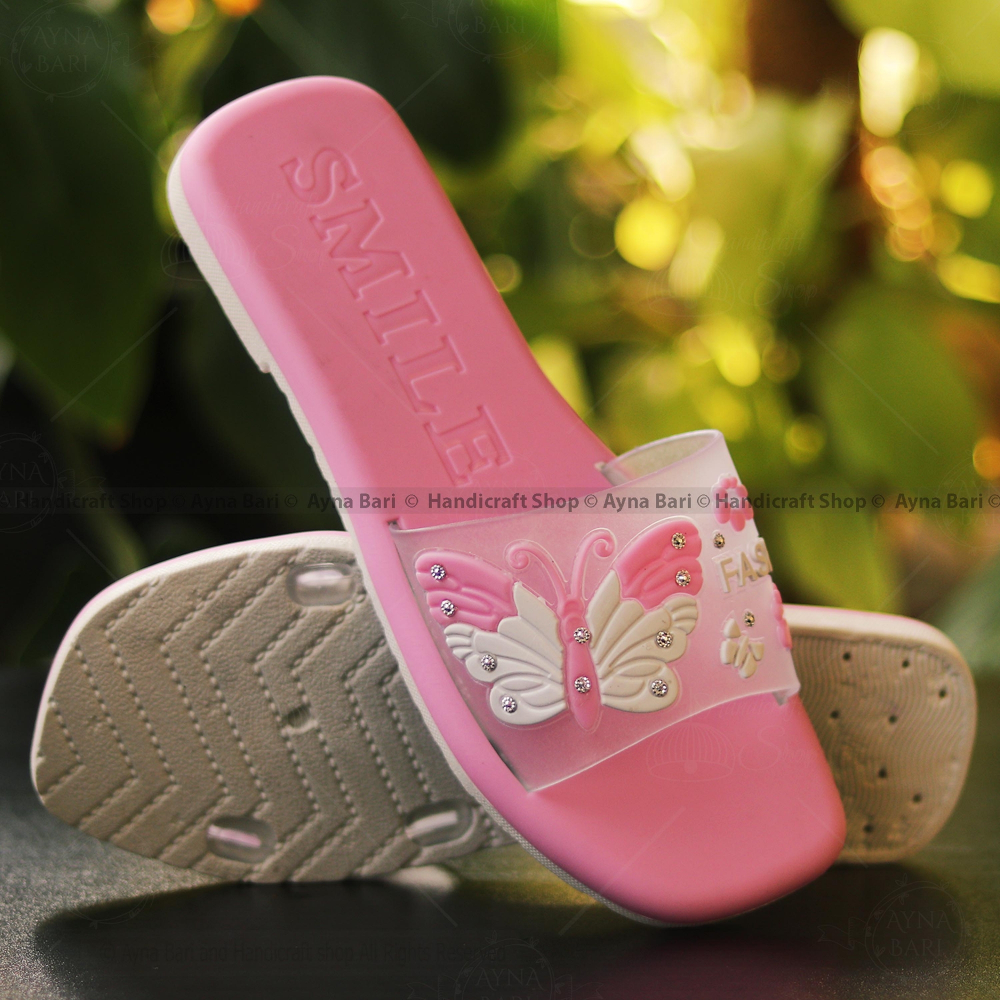 Picture of Slipper sandal for girls | Butterfly P.R.I - 109 | sandal for woman shoe for woman flat sandal slipper for girls.