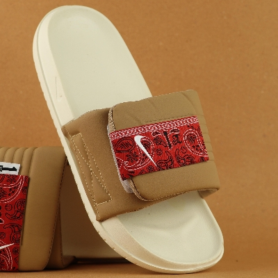 Picture of Premium Quality Slides for Men | N. i. k. e  Bangla Fusion Art | New Collection Slides for Boys slipper Room Slipper  SUPPER Soft shoe