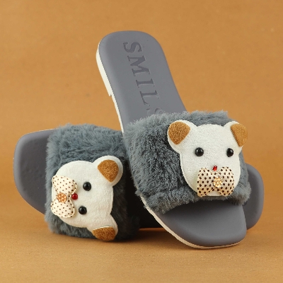 Picture of Flat Slipper for girls New collection Winter slipper for women Room Slipper house slipper wool slipper