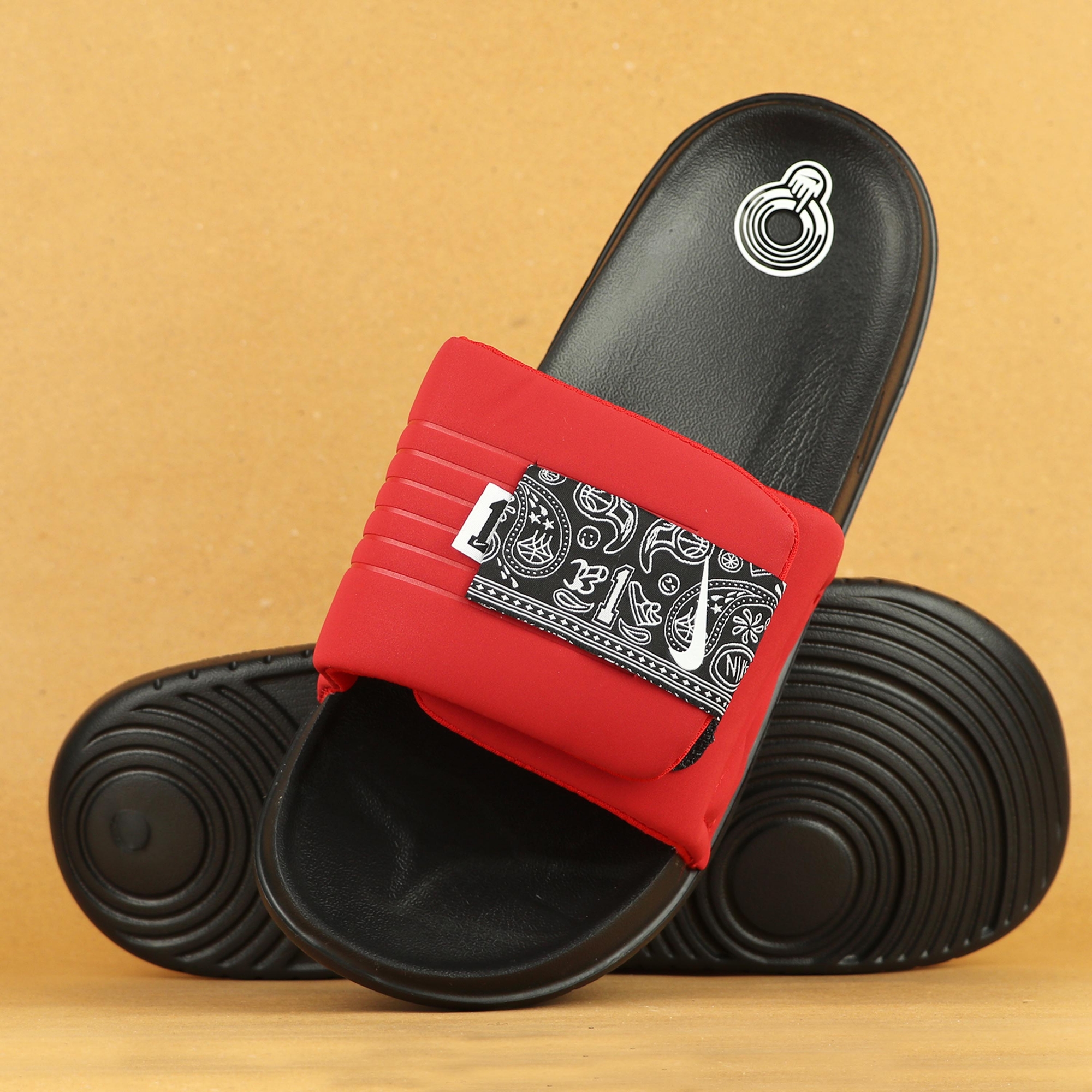 Picture of Premium Quality Slides for Men | N. i. k. e  Bangla Fusion Art | New Collection Slides for Boys slipper Room Slipper  SUPPER Soft shoe