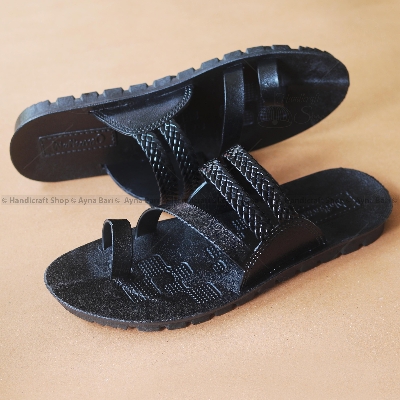 Picture of Sandals for Men Casual Sandals Turag-131  comfortable shoe Panjabi's Sandal Chappal  Kolapuri  shoe Light weight Outdoor shoes Flip Flops Non-Slip Shoe for man Air Shoes Crosse belt sandal