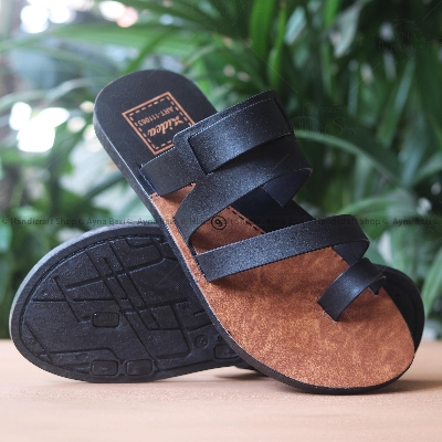 Picture of Sandals for Men Casual Sandals idea- R-63  comfortable shoe Panjabi's Sandal Chappal  Kolapuri  shoe Light weight Outdoor shoes Flip Flops Non-Slip Shoe for man Air Shoes Crosse belt sandal