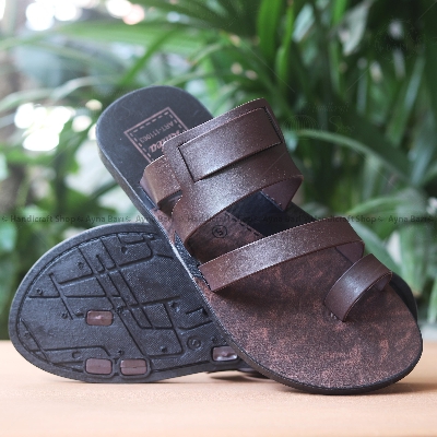 Picture of Sandals for Men Casual Sandals idea- R-63  comfortable shoe Panjabi's Sandal Chappal  Kolapuri  shoe Light weight Outdoor shoes Flip Flops Non-Slip Shoe for man Air Shoes Crosse belt sandal