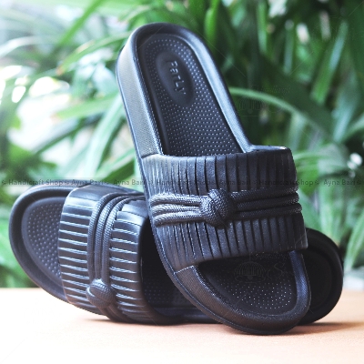 Picture of Slides shoe for women | Parly - 896 | Black Wedged peep toe sandal for girls Heel shoe for women shoe for girls Slides for Girls