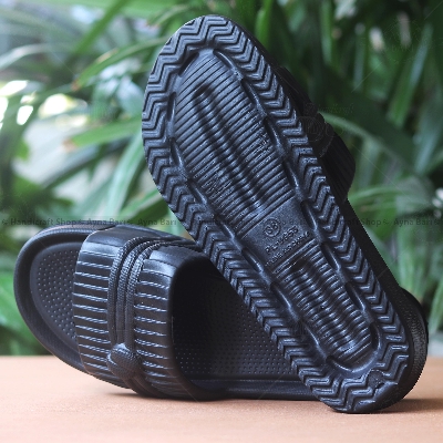 Picture of Slides shoe for women | Parly - 896 | Black Wedged peep toe sandal for girls Heel shoe for women shoe for girls Slides for Girls