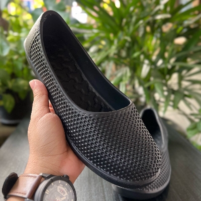 Picture of Pump shoe for women | Parly- 894  | Black Wedged peep toe sandal for girls Heel shoe for women shoe for girls