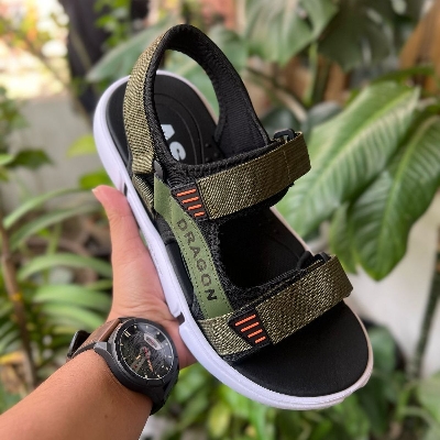 Picture of Gladiator Sandals for Men Dragon- Casual Beach Sandals shoe Light weight Outdoor shoes Flip Flops Non-Slip Shoe for man Shoes