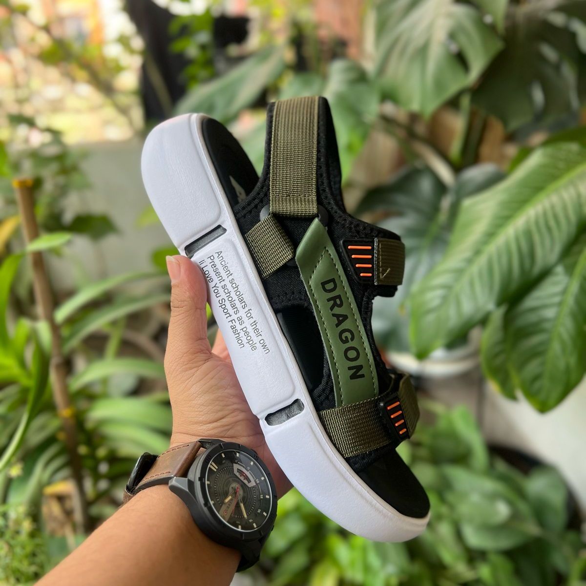 Picture of Gladiator Sandals for Men Dragon- Casual Beach Sandals shoe Light weight Outdoor shoes Flip Flops Non-Slip Shoe for man Shoes