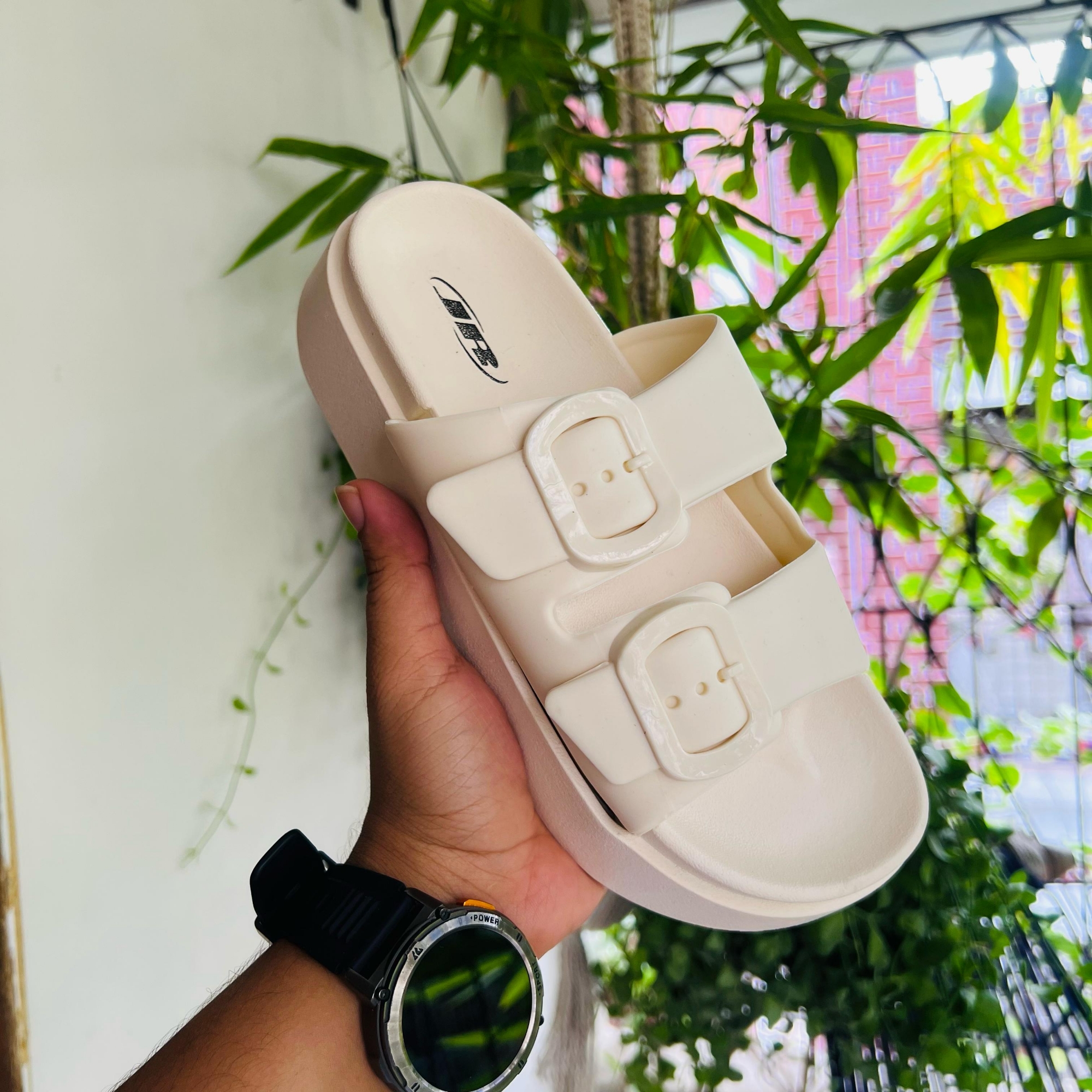 Picture of Women's Sandal Flat Heel Women Sandals Shoe JR  Girls shoe  Girls Sandal  Bow Style  Girls Slipper Slides Chains sandal for girls