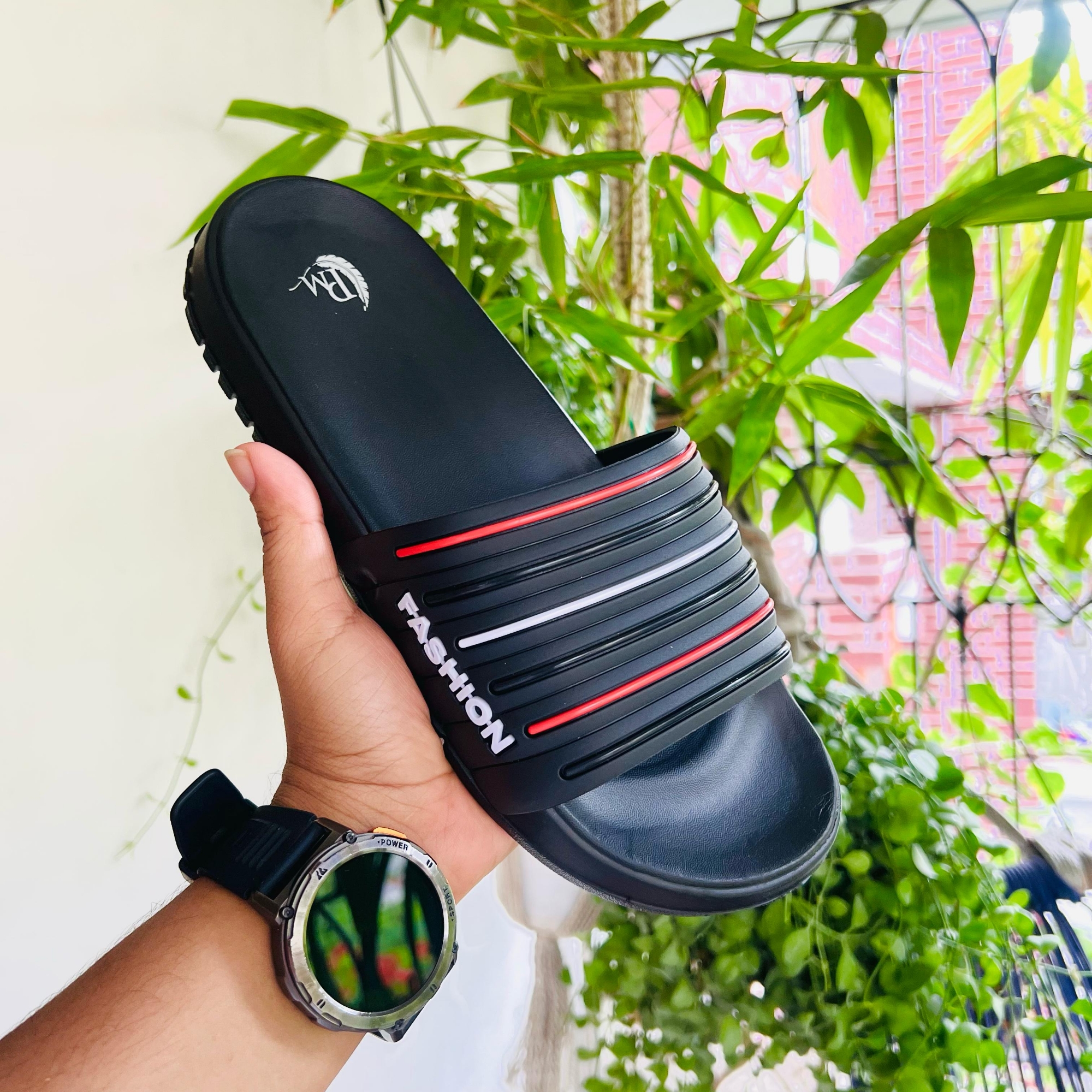 Picture of Slides for Boys Premium Quality Light Weight Daily use Basic Slides sandal for Men Waterproof She