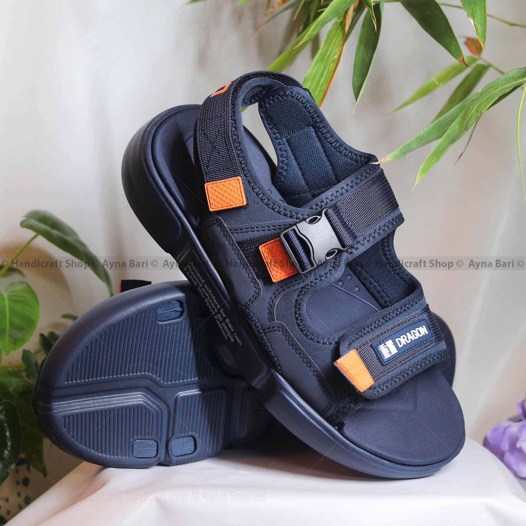 Picture of Dragoonn 1980 Gladiator Sandals for Men | Lightweight Comfortable Casual Beach Sandals | Flip Flops | Non-Slip Outdoor Shoes