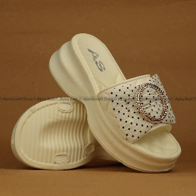 Picture of Flat Heel Women's Sandals - Bow & Chain Design