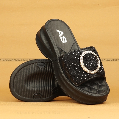 Picture of Flat Heel Women's Sandals - Bow & Chain Design