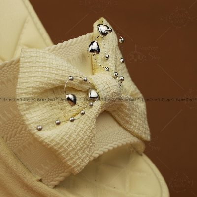 Picture of Flat Heel Women's Sandals - Bow & Chain Design