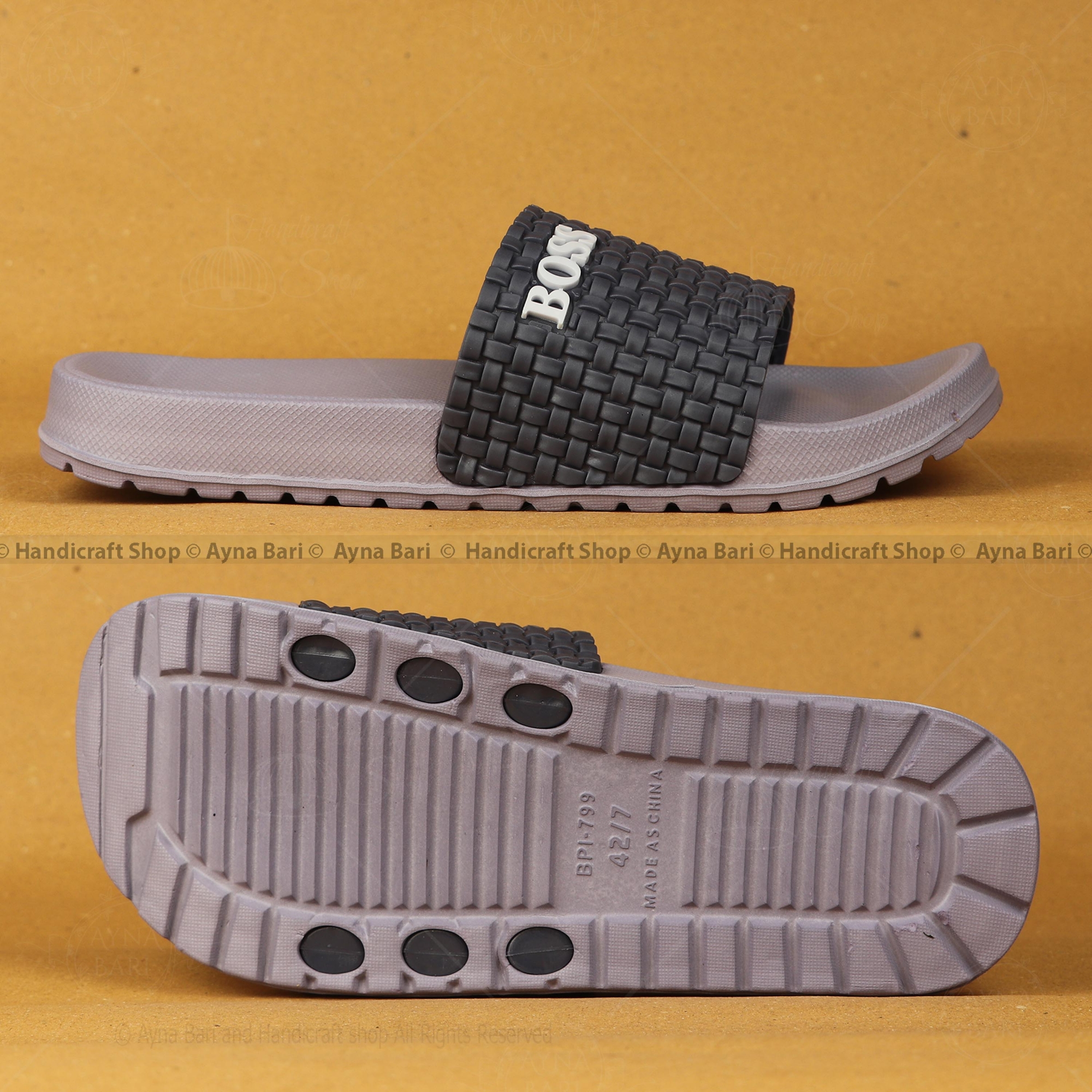 Picture of Slides for Men Lightweight Slides for Boys & Men | Waterproof | Basic Daily Use Slides Slides for Boys Shoe for men