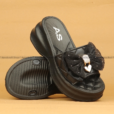 Picture of Flat Heel Women's Sandals - Bow & Chain Design