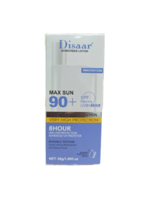 Picture of DISAAR Strong Long Lasting Moisturizing SPF +90 Sunscreen Protection Cream Lotion 50 ml