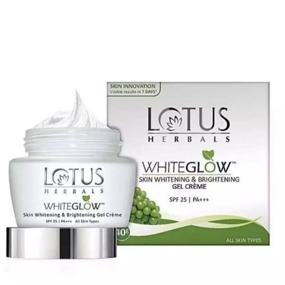 Picture of International Indian product Skin care Lotus White Glow Gel Cream Used for male/female - 35 gm