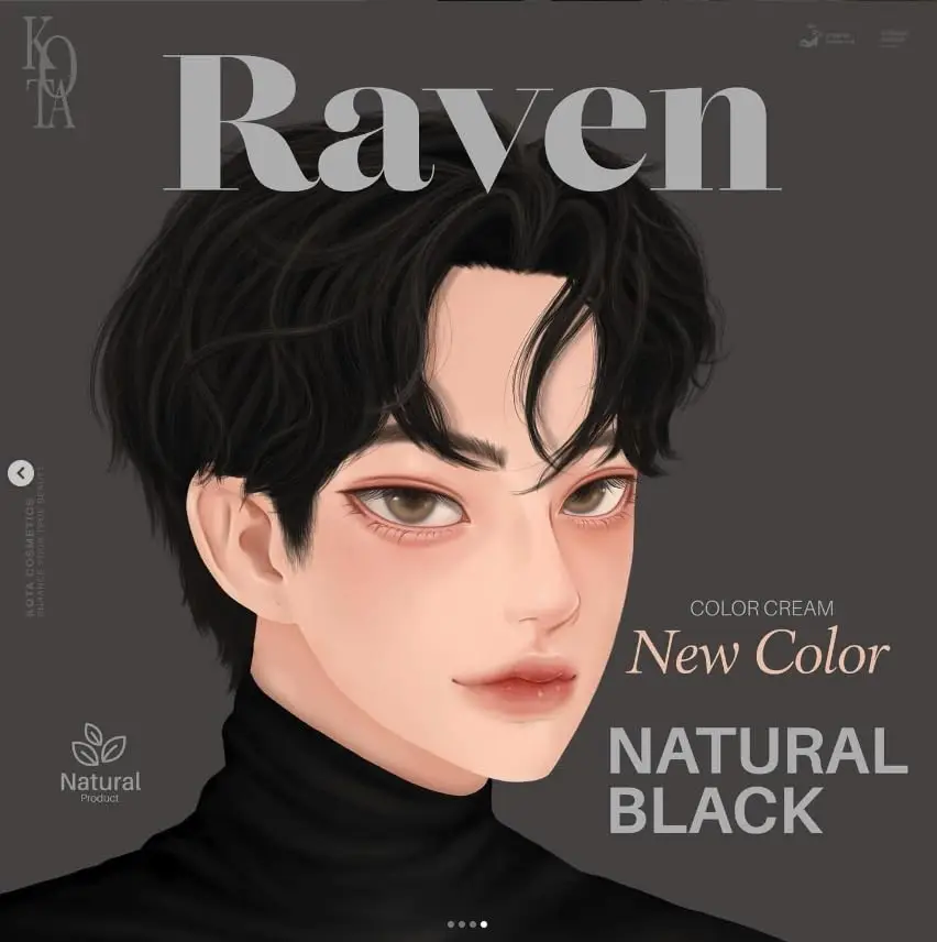 Picture of Kota Color Cream Hait Color Organic (Raven(Natural Black))