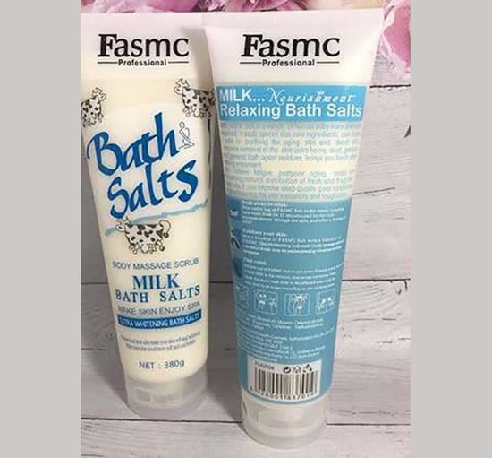 Picture of FASMC Bath Salts Body Massage Scrub - Milk - 380gm