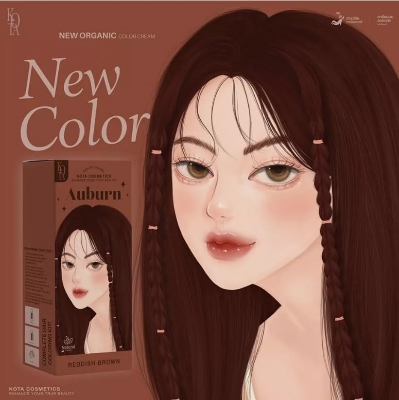 Picture of Kota Color Cream Hait Color Organic (Auburn(Reddish Brown)) 100 ml