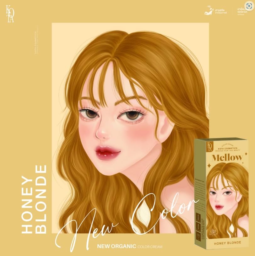 Picture of Kota Color Cream Hait Color Organic (Mellow (Honey Blonde)), 6.76 Ounce (Pack of 1)