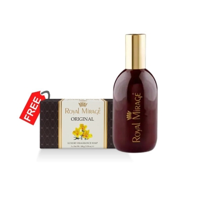 Picture of International USA Product Royal Mirage 120ml EAU DE Cologene Spray + FREE Original Luxury Fragrance Soap 3*100g