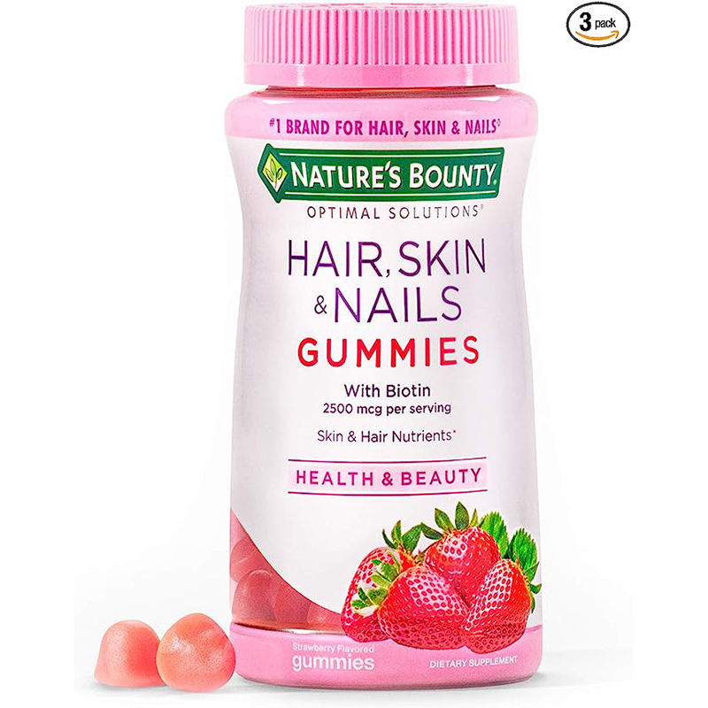 Picture of Nature’s Bounty Hair, Skin and Nails Vitamin Gummies with Biotin, 80ct