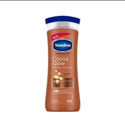 Picture of International South African Product Skin care Vaselin Intensiv Care Cocoa glow body lotion used for male/female - 400 ml