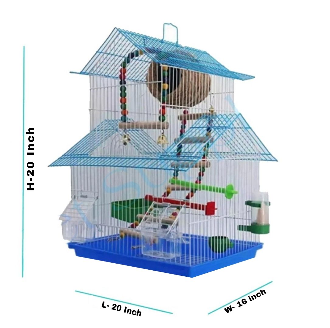 Picture of Rust Proof Portable Bird Cage For Any Kind Of Birds Like Macao, Parrot  Cash On Delivery Available