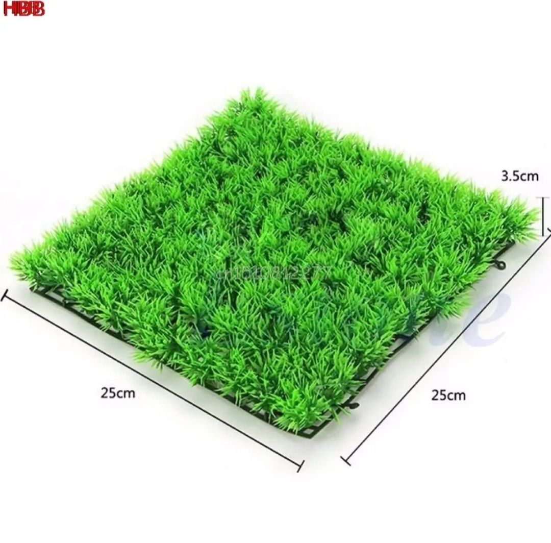 Picture of Aquarium Decoration Artificial Green Grass (As Same As Picture) aquario Plant Lawn Fish Tank Landscape