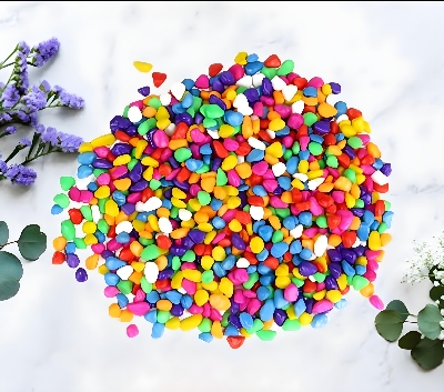 Picture of Aquarium colorful stones mixed for decoration 250g