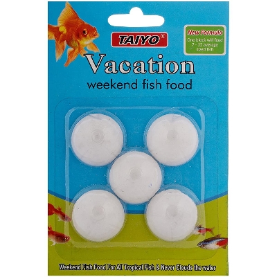 Picture of Taiyo special holiday fish food 1x4/1pack (When you go on vacation you can put one pcs in aquarium. It will stay minimum 1 week)