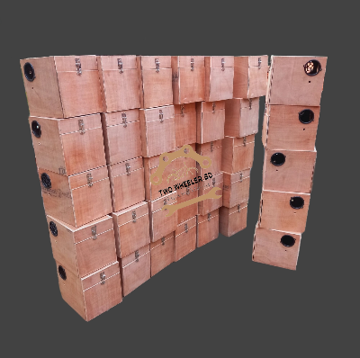 Picture of Square Big Size Breeding Box for Cockatiel or Macao Parrot with Perch Attached