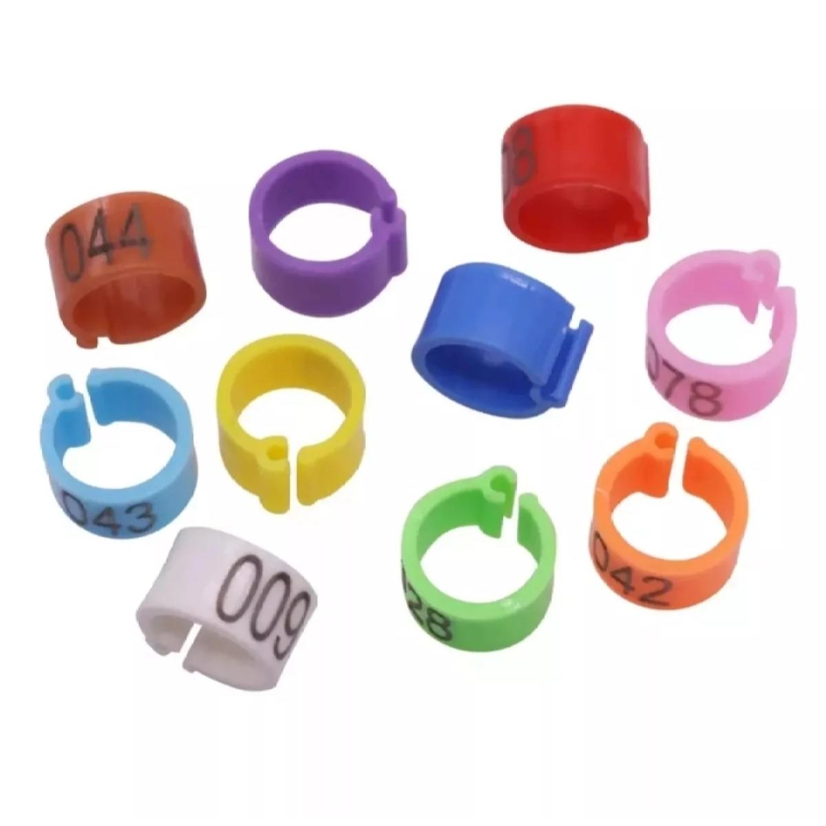 Picture of 100pcs/lot 8mm Clips Birds leg rings for beauty adjustable without serial number