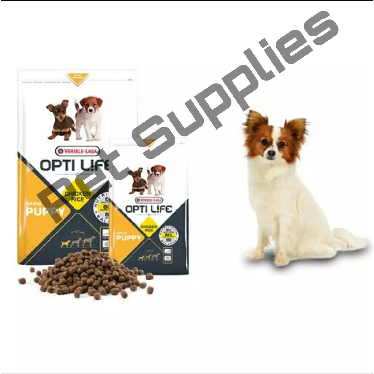 Picture of VERSELE-LAGA Mini Puppy Dog Food 1 kg (Chicken Rice) Opti Life