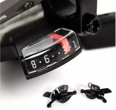 Picture of 3x8-Speed Shift Lever Shifter Right Left Bicycle Shifter. Shimano 3*8 speed oil Shifter