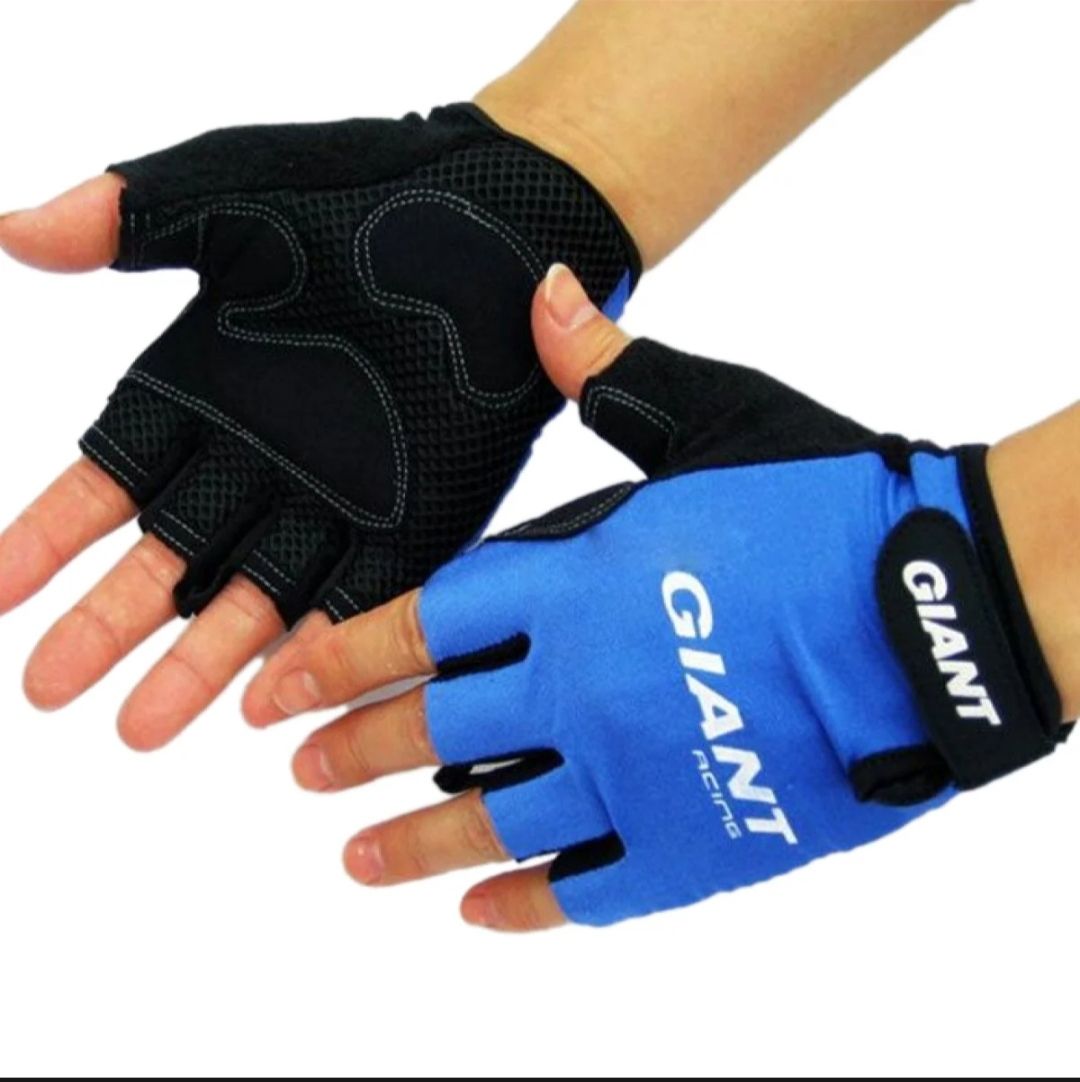 Picture of GIANT 1 Pair Half Gloves. Gel Padded Bike/Scooter/Cycle Riding Hand Gloves.