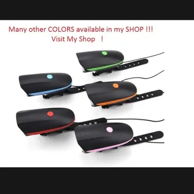 Picture of Waterproof Rechargeable 2 In 1 Bicycle bike Light and Horn (Many Colors Available)