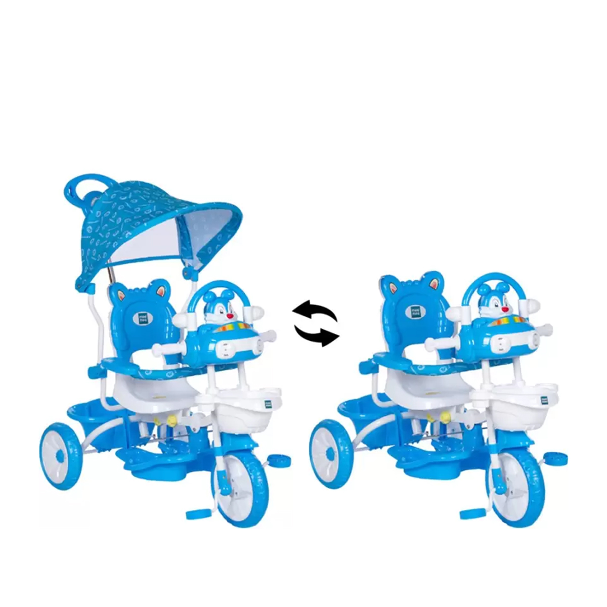 Picture of Micky Baby Tricycle with Adjustable Seat and Parent Control Handle (1-4 Years Kids)