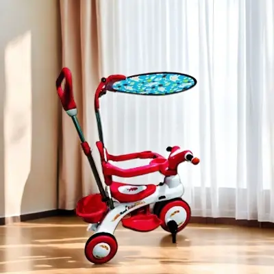 Picture of Rock Rider Complete 9M Pink-Blue Tricycle For Baby Kids Music System - Fun And Safe Tricycle For Kids' Enjoyment Cash On Delivery Available