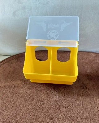 Picture of Pigeon Hanging Food Box Small Bird Cup Household Quail Feeder Bird Accessories Bird Food Trough Chicken Drinker Cups Pigeon Feeding Supplies Pigeon Supplies Plastic Multifunction