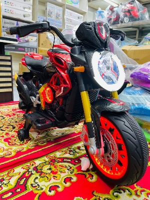 Picture of KTM Duke Pro Rechargeable Battery Operated Bike for Kids to Drive, Ride on Toy Kids Bike with Led Light, Music & USB | Baby Racing Battery Bike | Electric Bike for Kids 4 to 10 Years Boy Girl